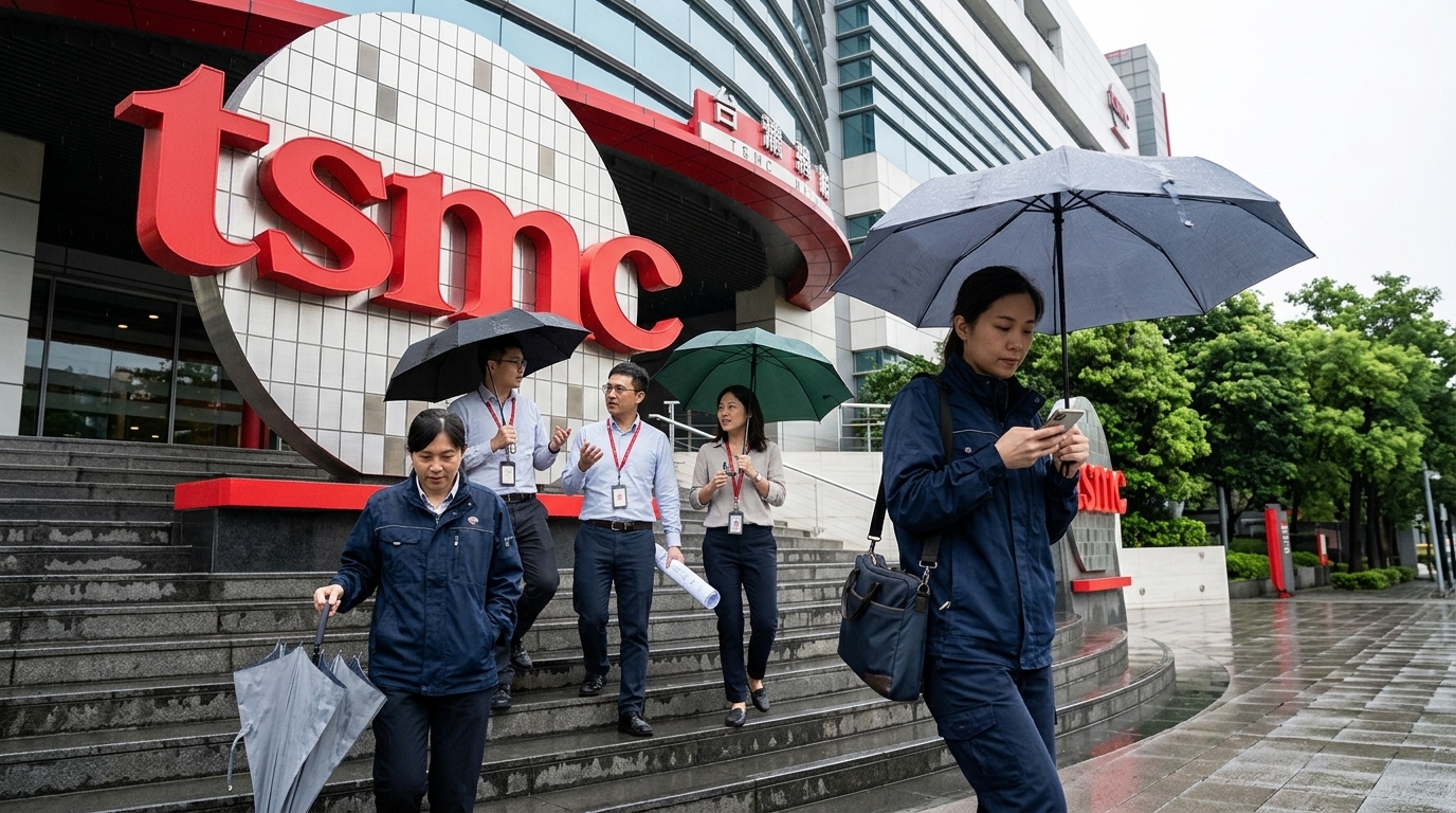 TSMC financial results and artificial intelligence semiconductor chips.
