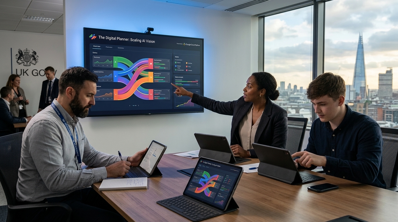 Google Cloud Summit 2026 showcasing AI tools for UK planning.