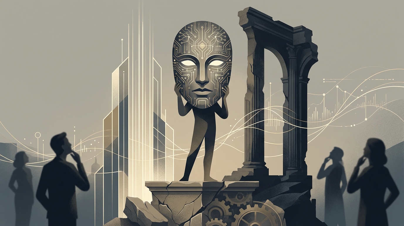 Digital representation of an AI Face symbolizing artificial intelligence ethics.