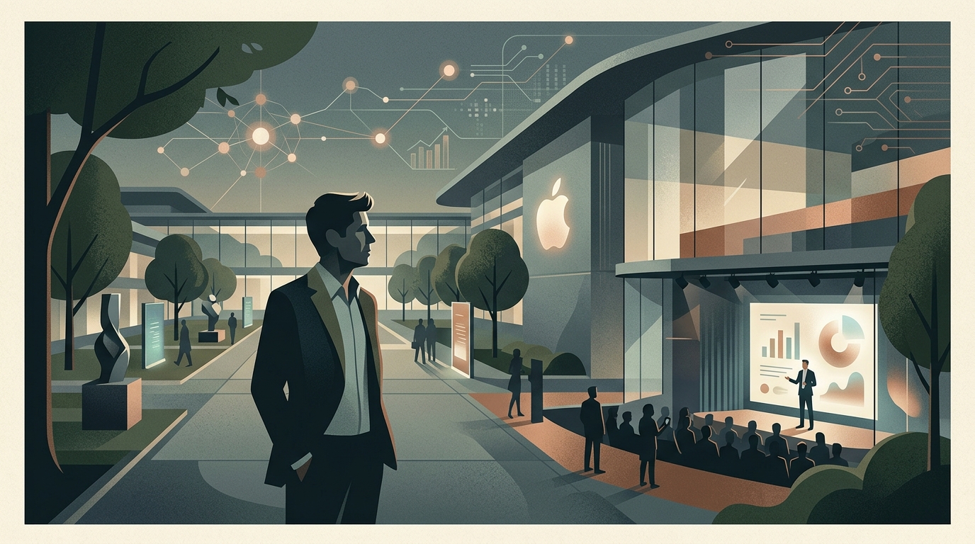 OpenAI CEO Sam Altman and Apple logo representing the legal dispute.