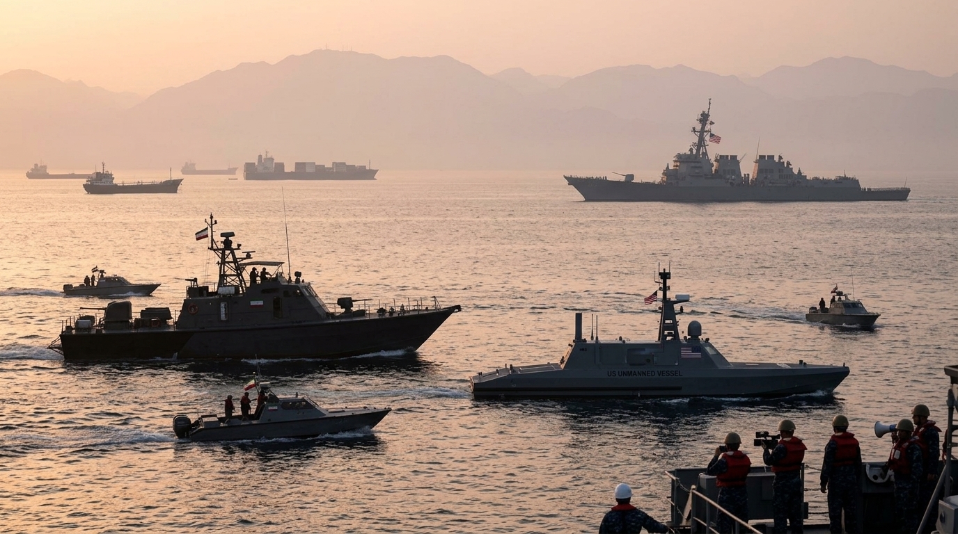 Strait of Hormuz: IRGC Attacks US Unmanned Surface Vessel