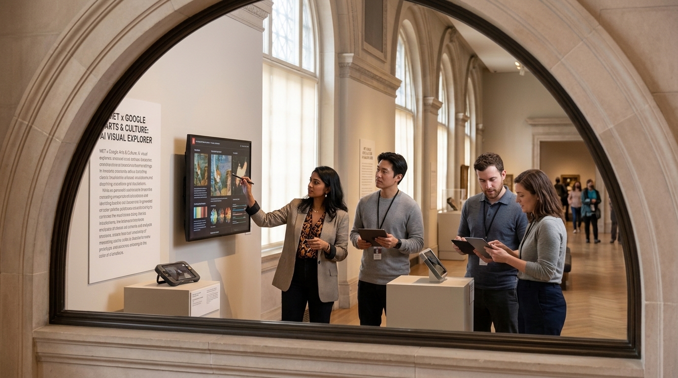 Ψηφιακή απεικόνιση έργων τέχνης στο The Met με χρήση τεχνητής νοημοσύνης Google Gemini.