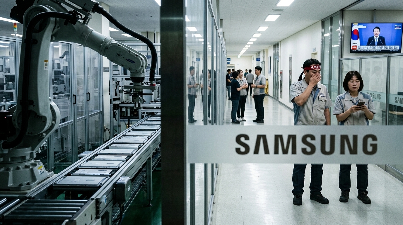 Samsung: Κυβερνητικό «μπλόκο» στο παρά πέντε της ιστορικής απεργίας 47.000 εργαζομένων