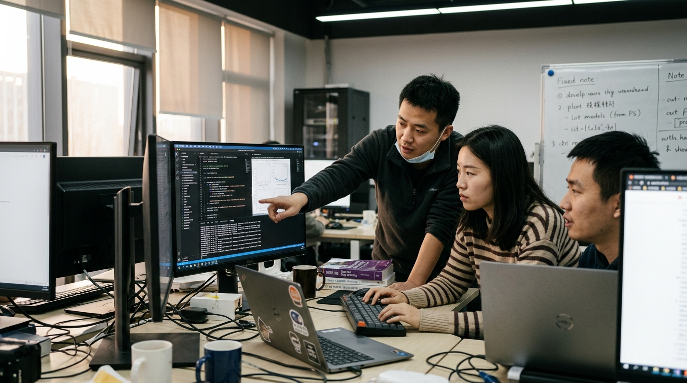 Chinese supercomputing infrastructure supporting the DeepSeek-V4 AI model.