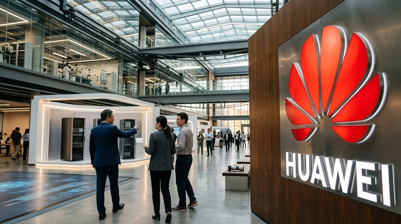 Huawei financial results and artificial intelligence R&D investments.