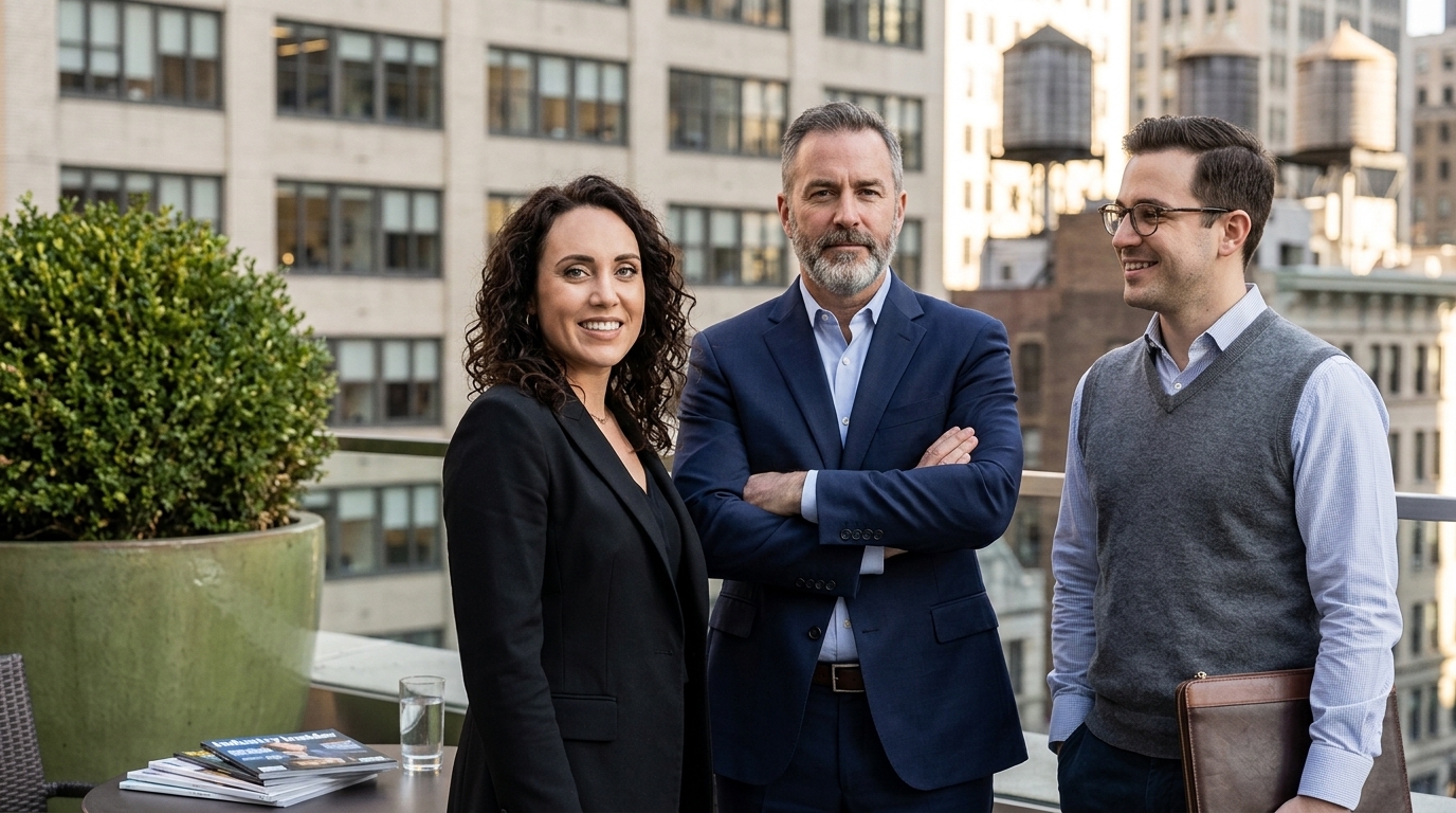 Rosenfield Media Group office utilizing AI for Hollywood public relations and talent management.