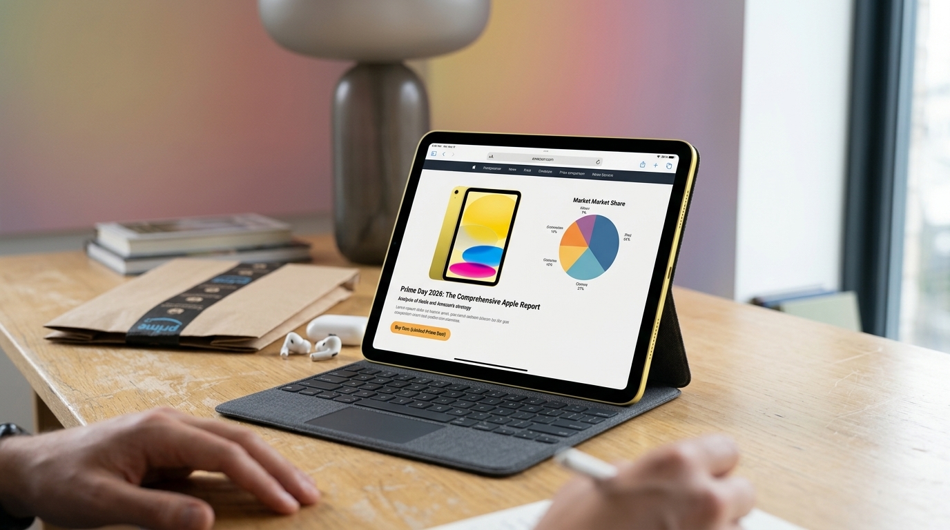 Apple products on sale during Amazon Prime Day 2026 deals event.