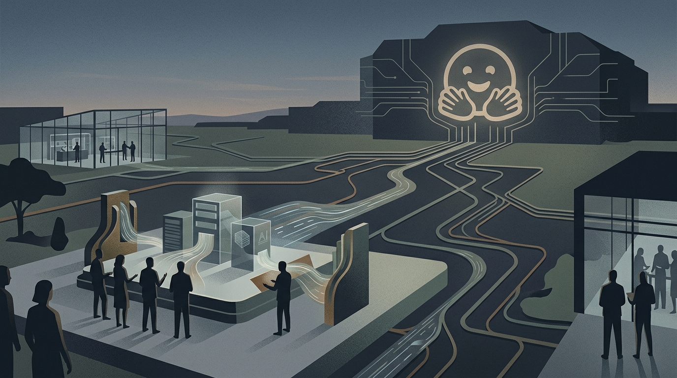 Nvidia and Hugging Face logos illustrating the $13 billion acquisition.