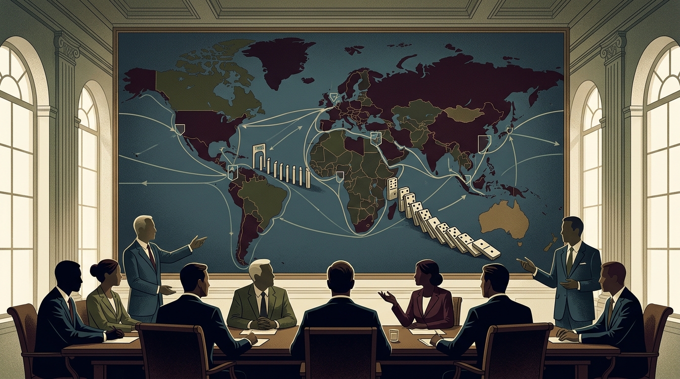 Map of strategic maritime chokepoints affecting global trade.