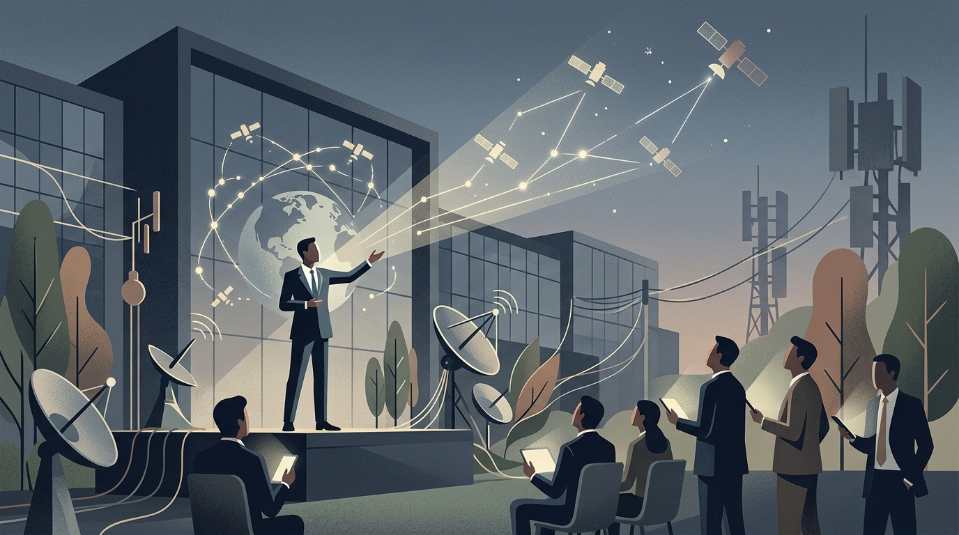 Δορυφόρος Starlink της SpaceX σε τροχιά για σύνδεση με κινητά τηλέφωνα.