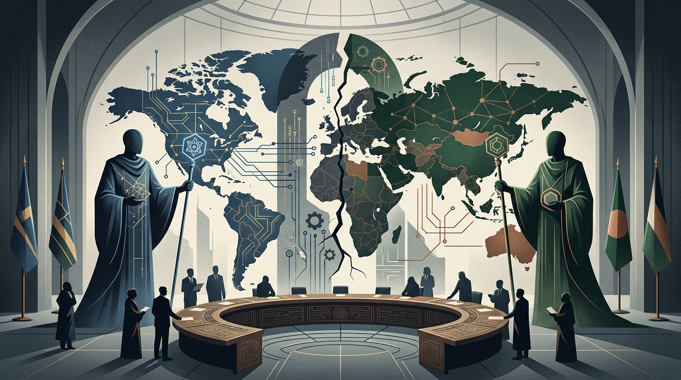 The Digital Thucydides Trap: Navigating the Bifurcation of Global AI Governance