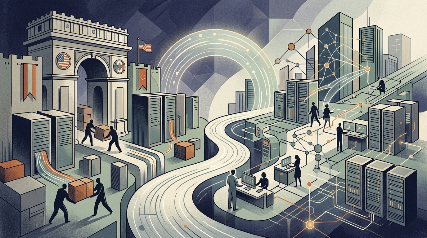 Modern AI infrastructure and the Daedalus supercomputer supporting economic growth.