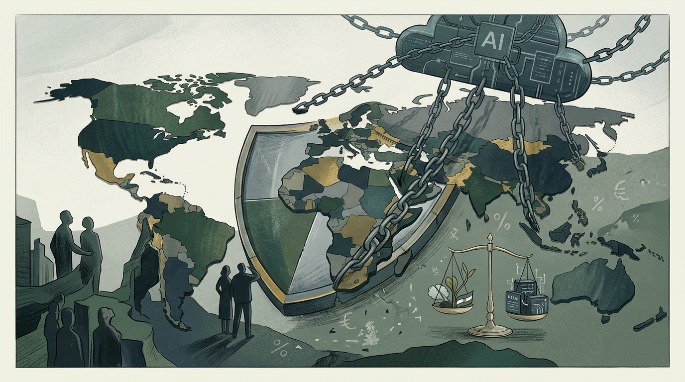 Infographic showing the cost of AI dependence and loss of corporate control.