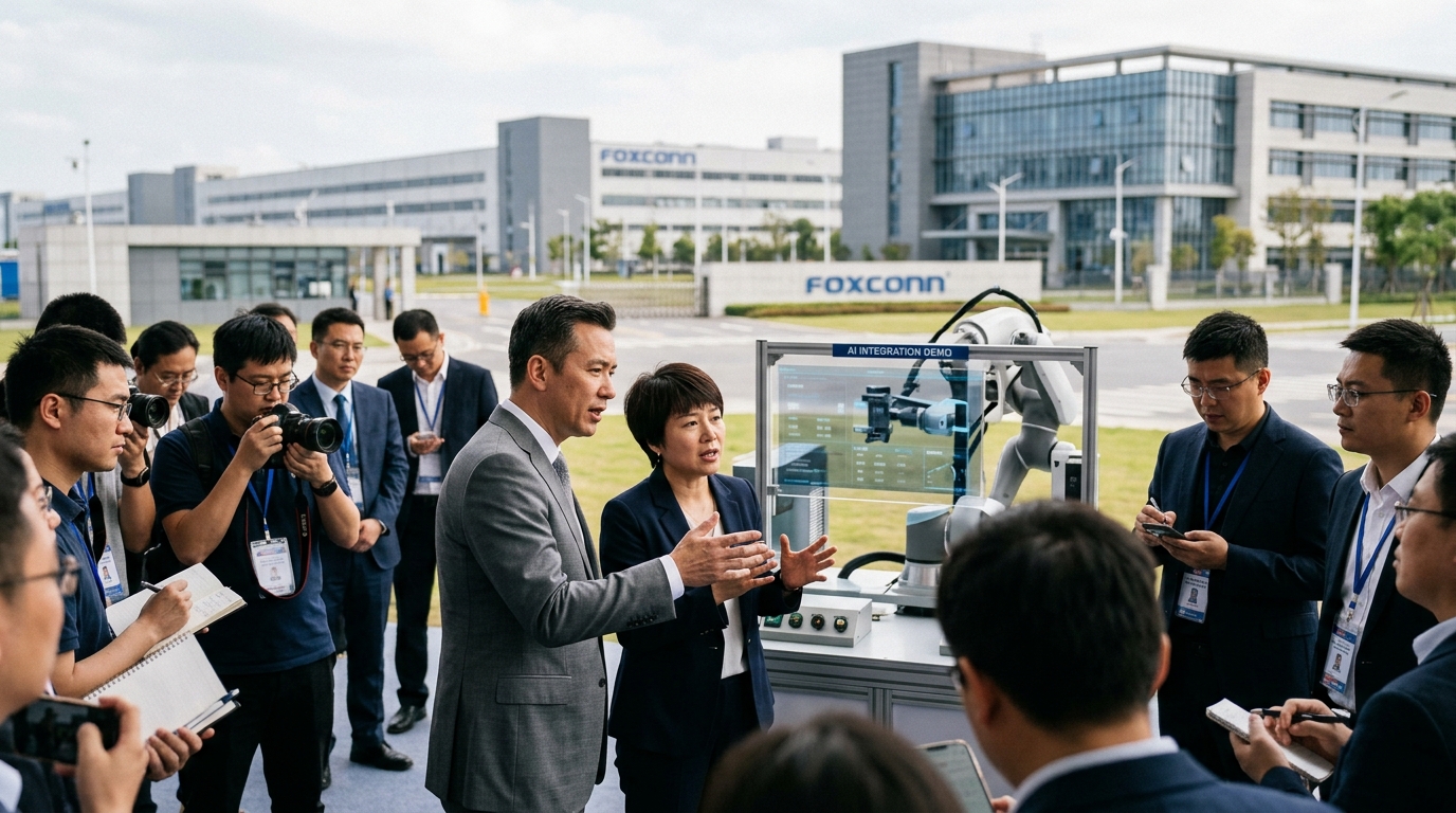 Εγκαταστάσεις της Foxconn για την παραγωγή εξαρτημάτων AI servers και τεχνολογικών υποδομών.