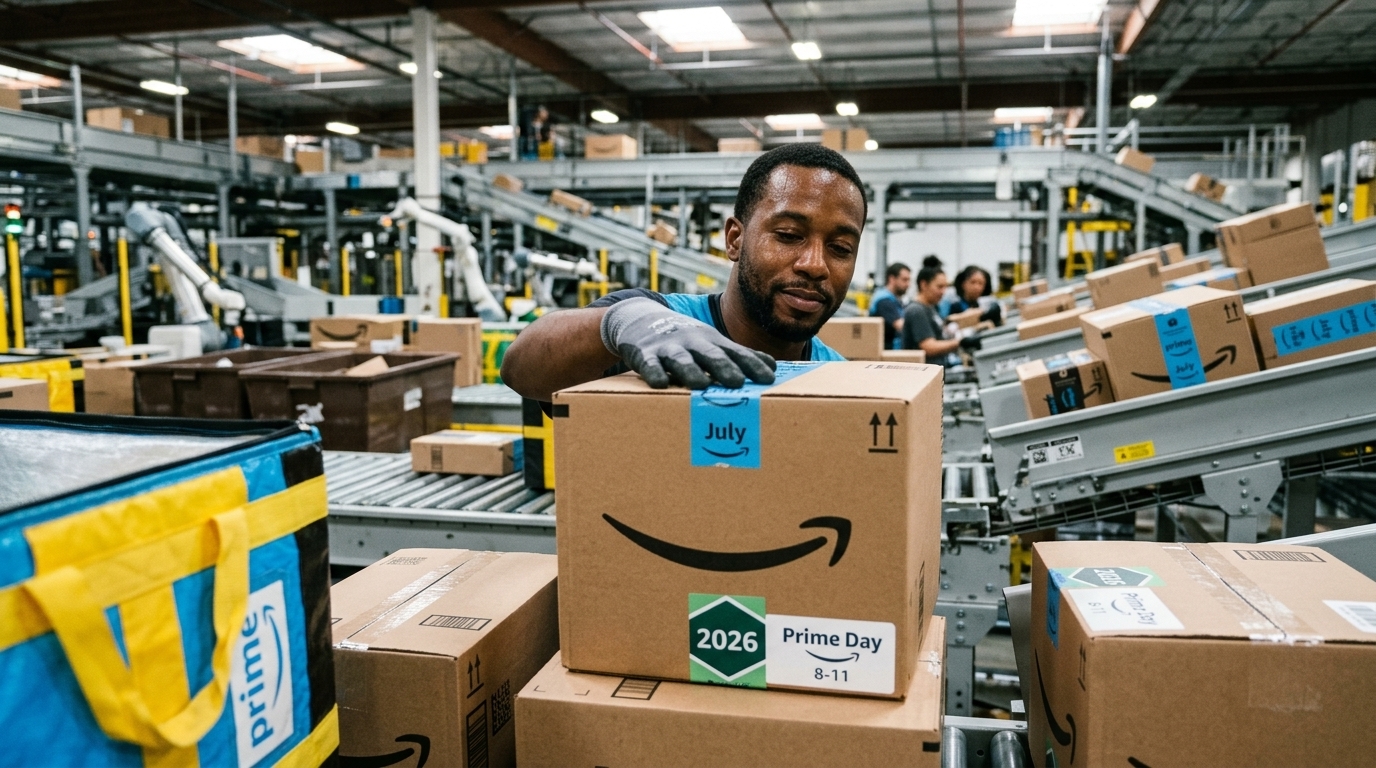 Amazon Prime Day 2026 sales chart illustrating the impact of AI in global retail.