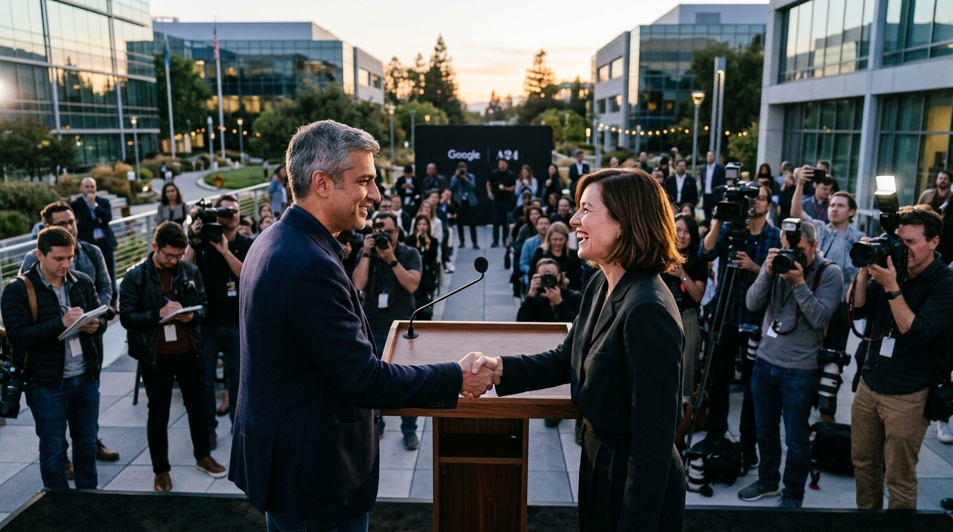 Google and A24 partnership for AI integration in cinematic film production.
