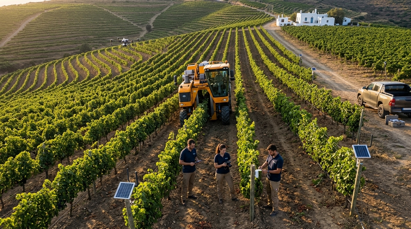 Modern technology and digitization in Extrovert Agriculture to boost Greek rural exports.
