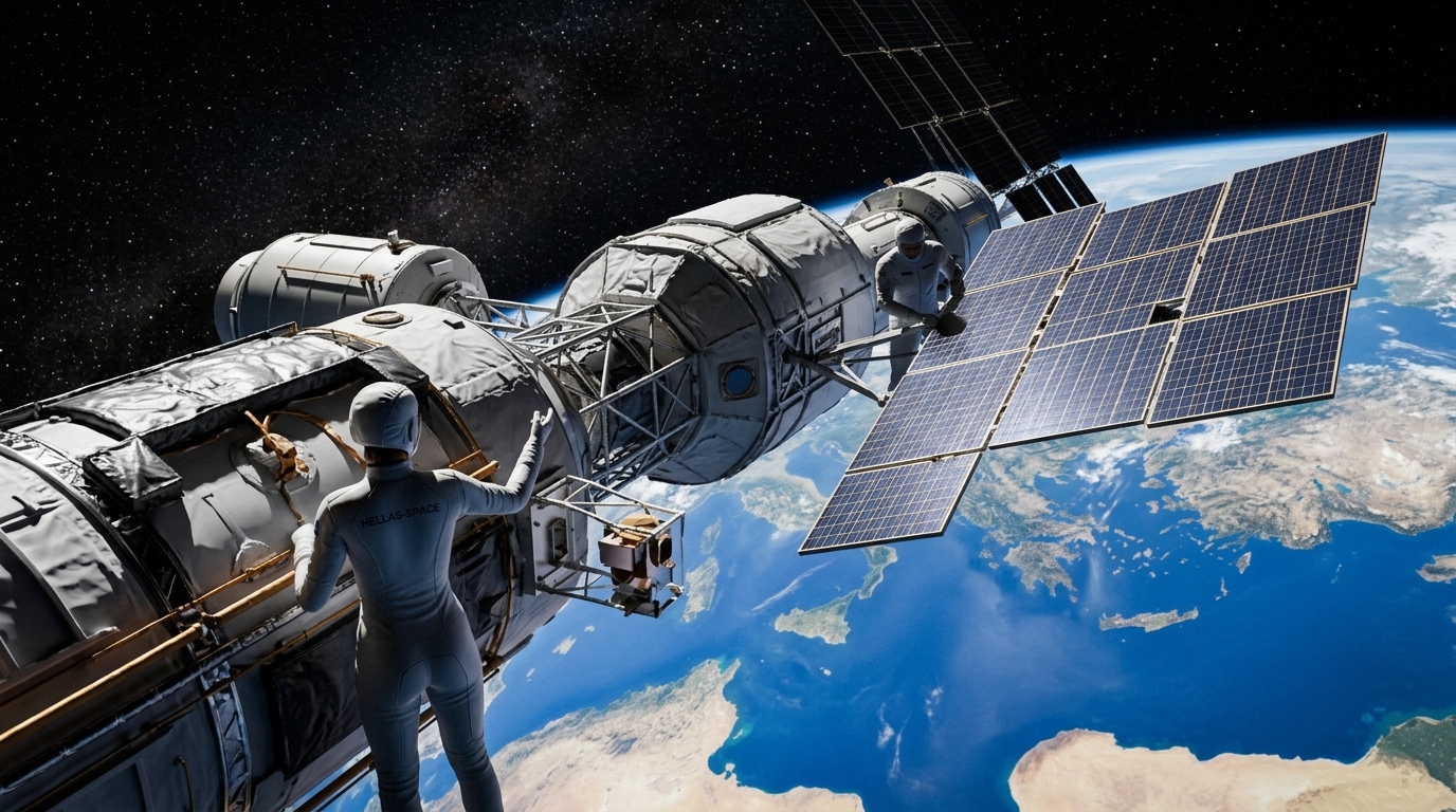 Satellite infrastructure for the HELLAS-SPACE 2.0 Greek space program.