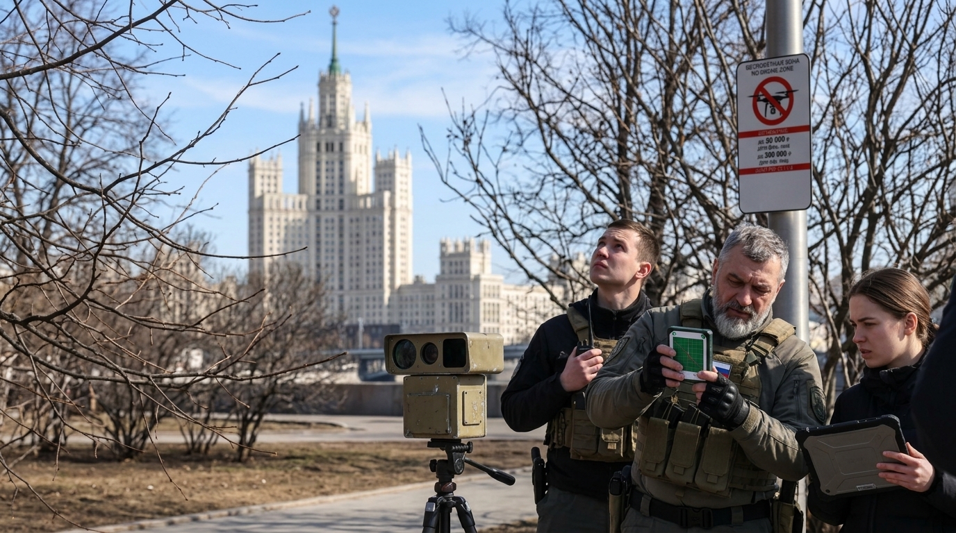 Job listings for drone operators on the HeadHunter platform in Russia.