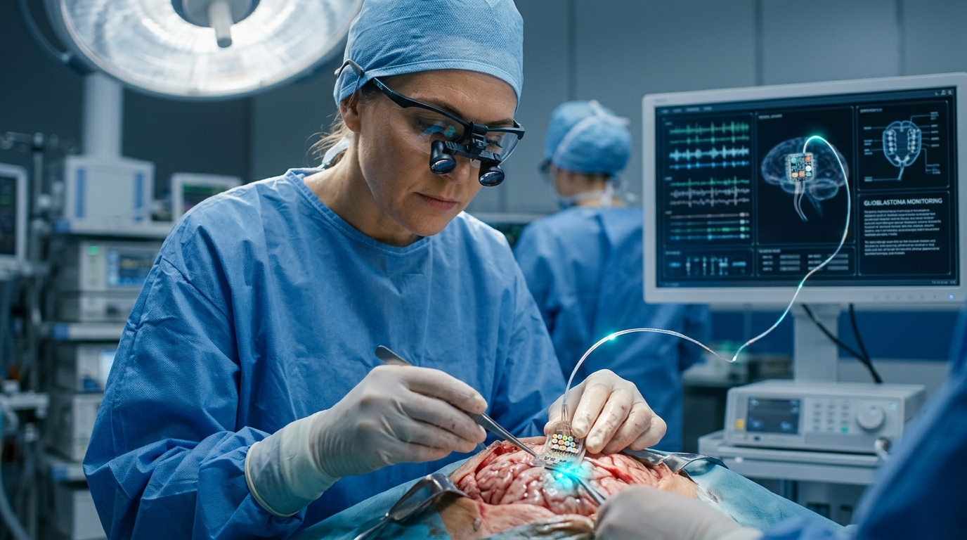 Coherence Neuro brain implant for glioblastoma detection and therapy.