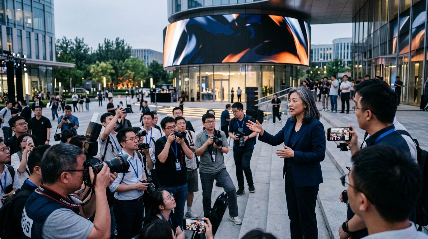 Τα λογότυπα των DeepSeek, Tencent και Alibaba για την επένδυση στην τεχνητή νοημοσύνη.