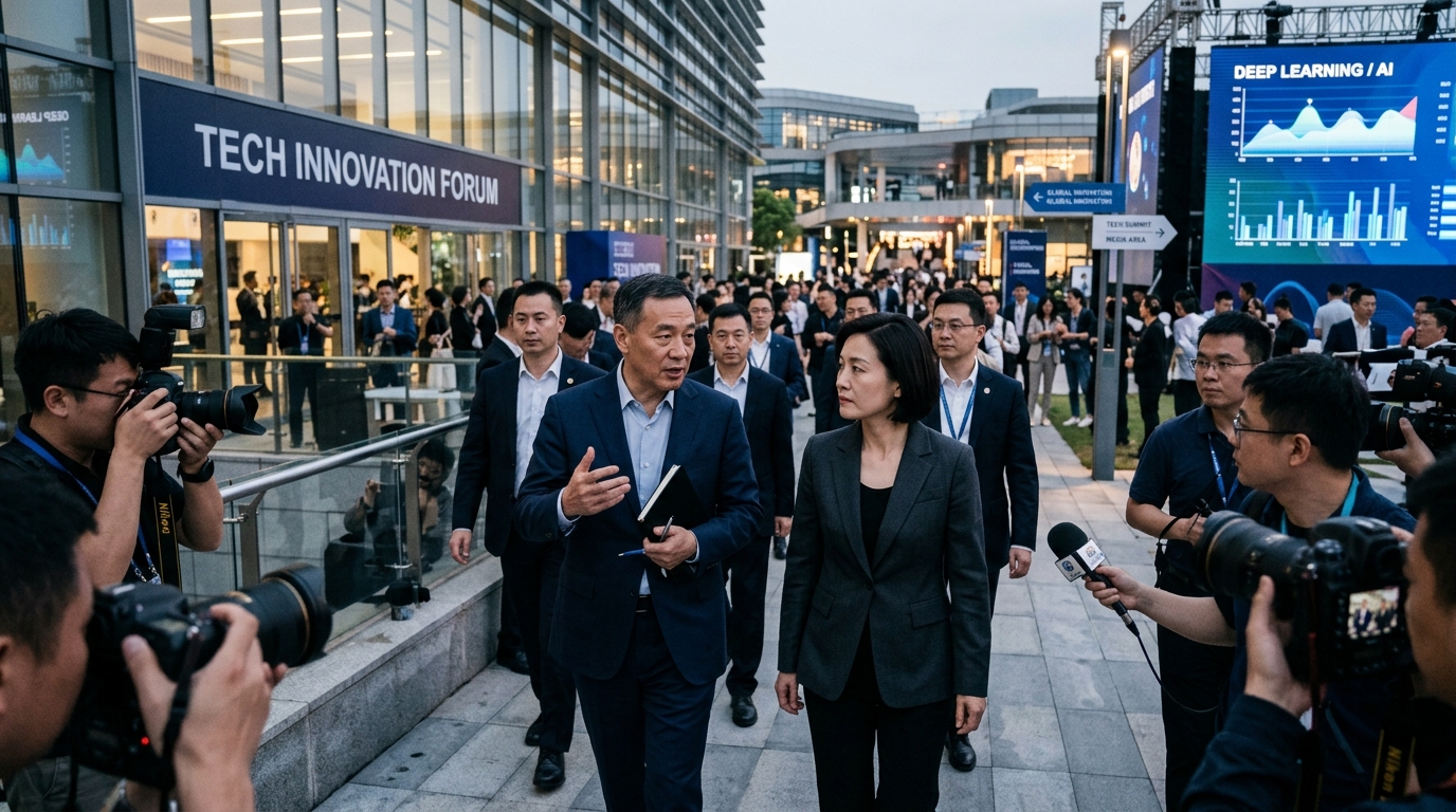 Logos of Tencent, Alibaba, and DeepSeek representing the $20 billion AI investment deal.