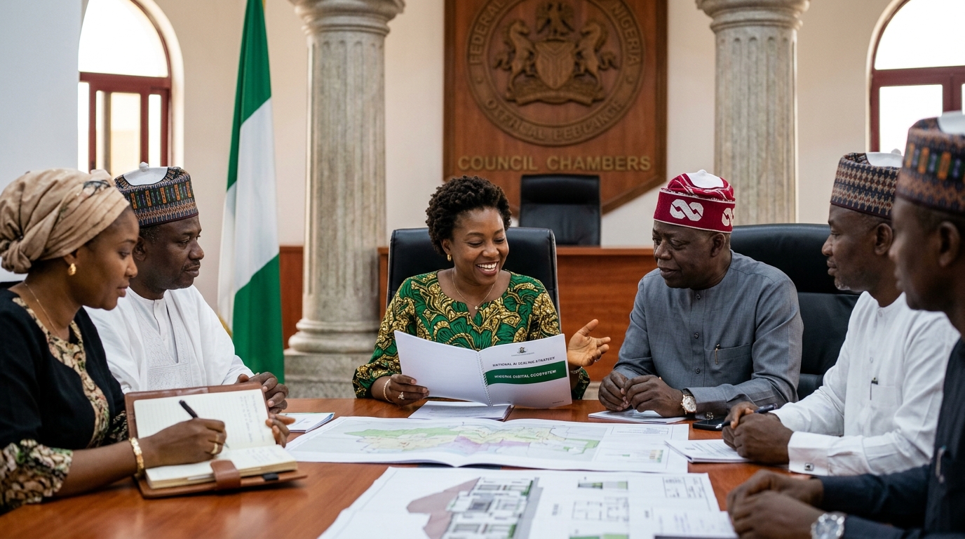 Modern technology hub in Nigeria focused on Artificial Intelligence.