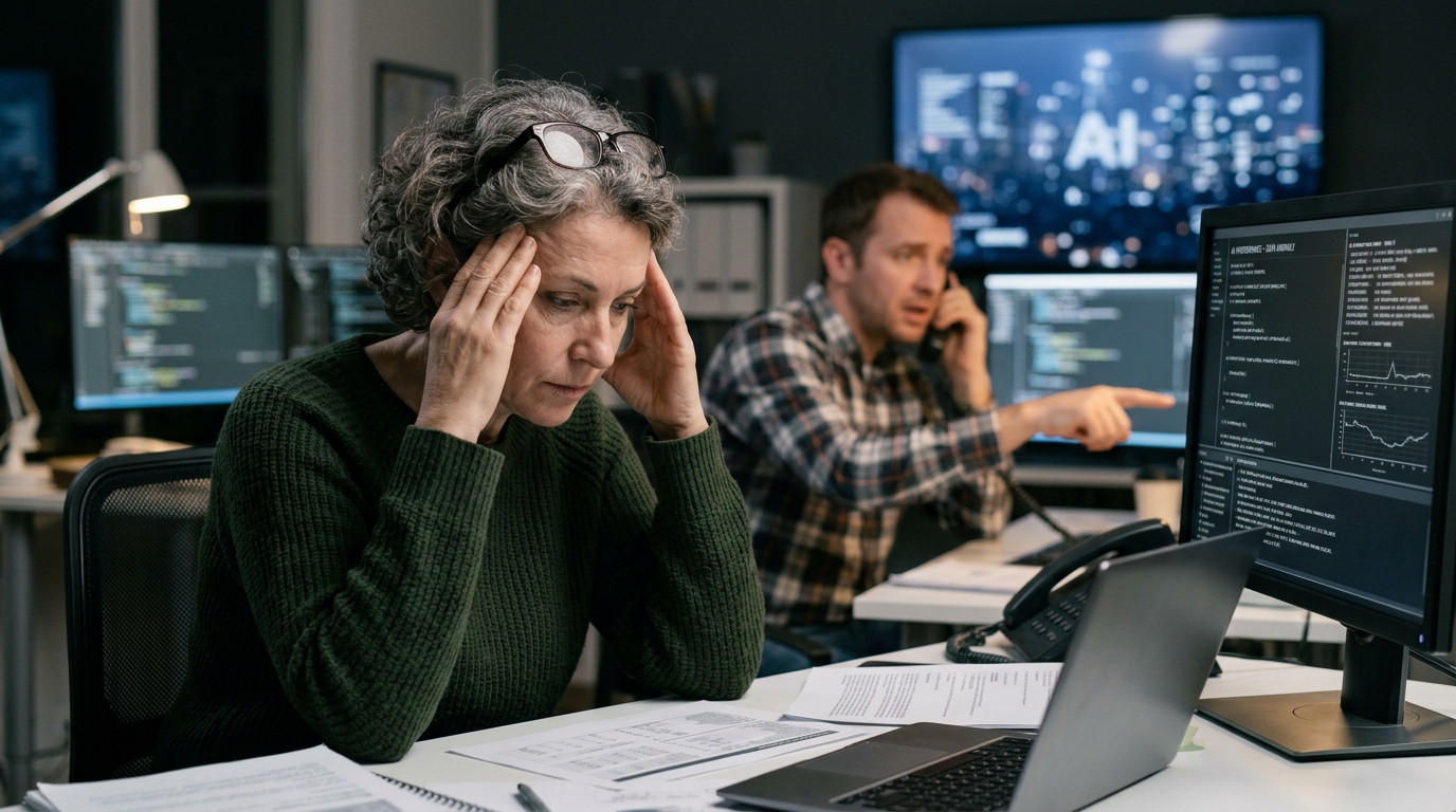 Digital visualization of data vs reality in AI ethics and safety.
