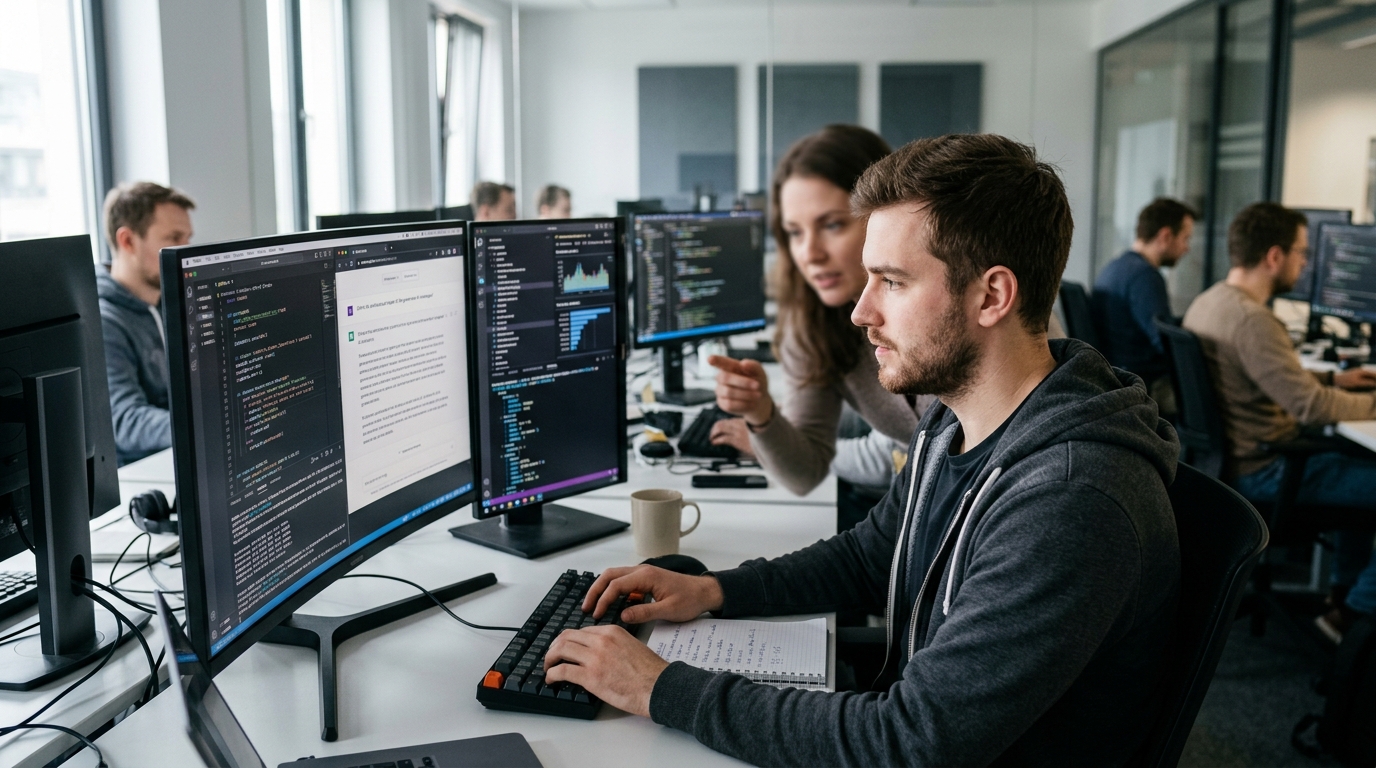 Digital representation of AI tools for content creation and research.