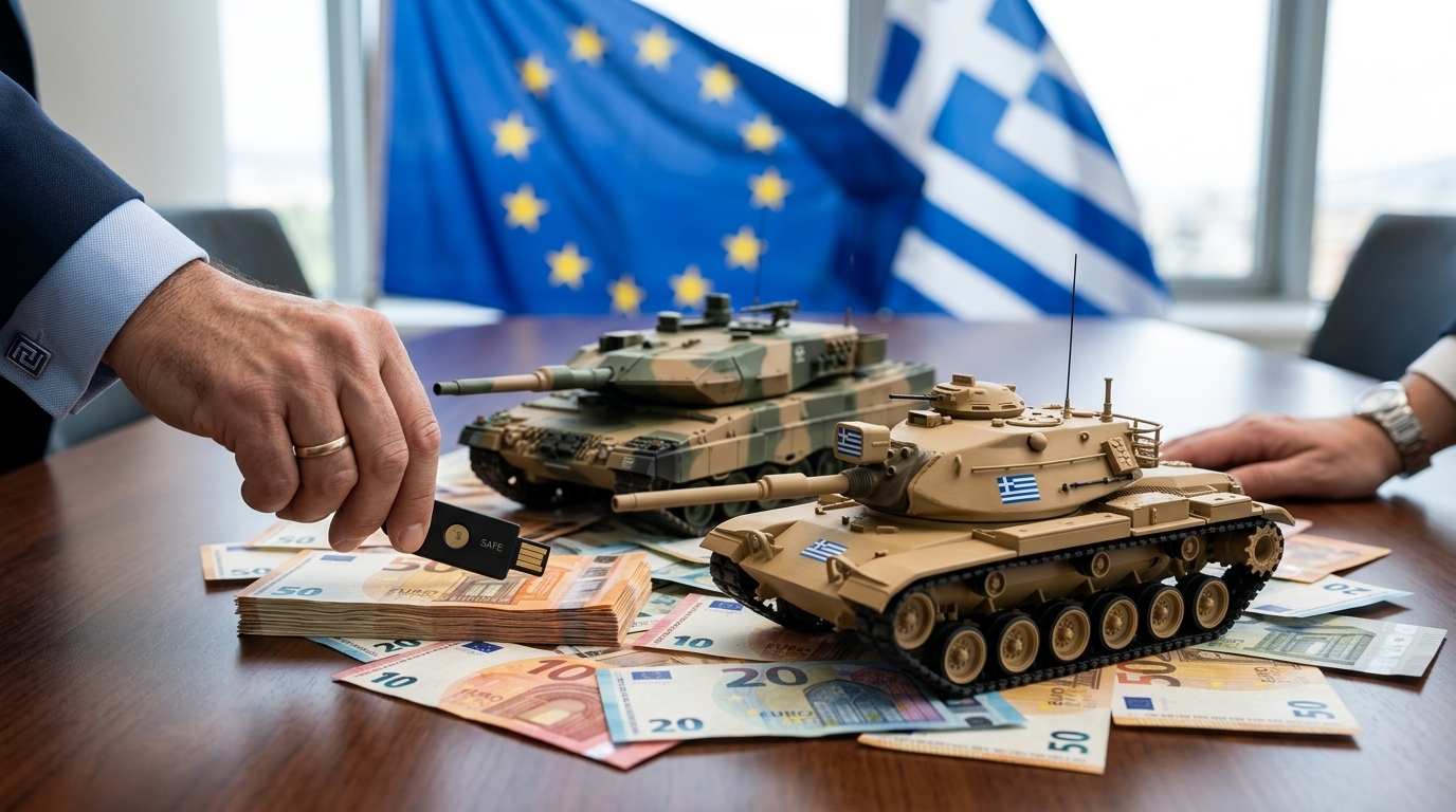 Greece's digital defense and AI integration within the European SAFE program.