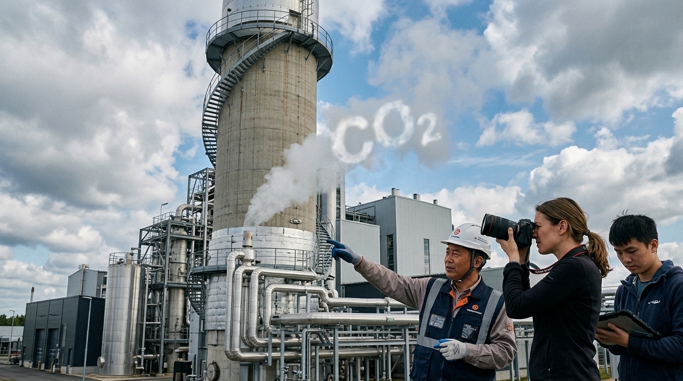 Chinese fuel cell technology generating clean energy from coal with zero emissions.