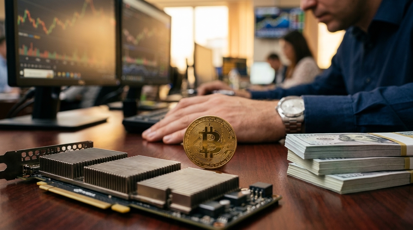 Bitcoin price chart surging past 60,000 dollars with digital market indicators.