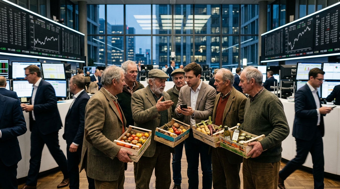 Modern precision agriculture using AI on a small-scale European farm.