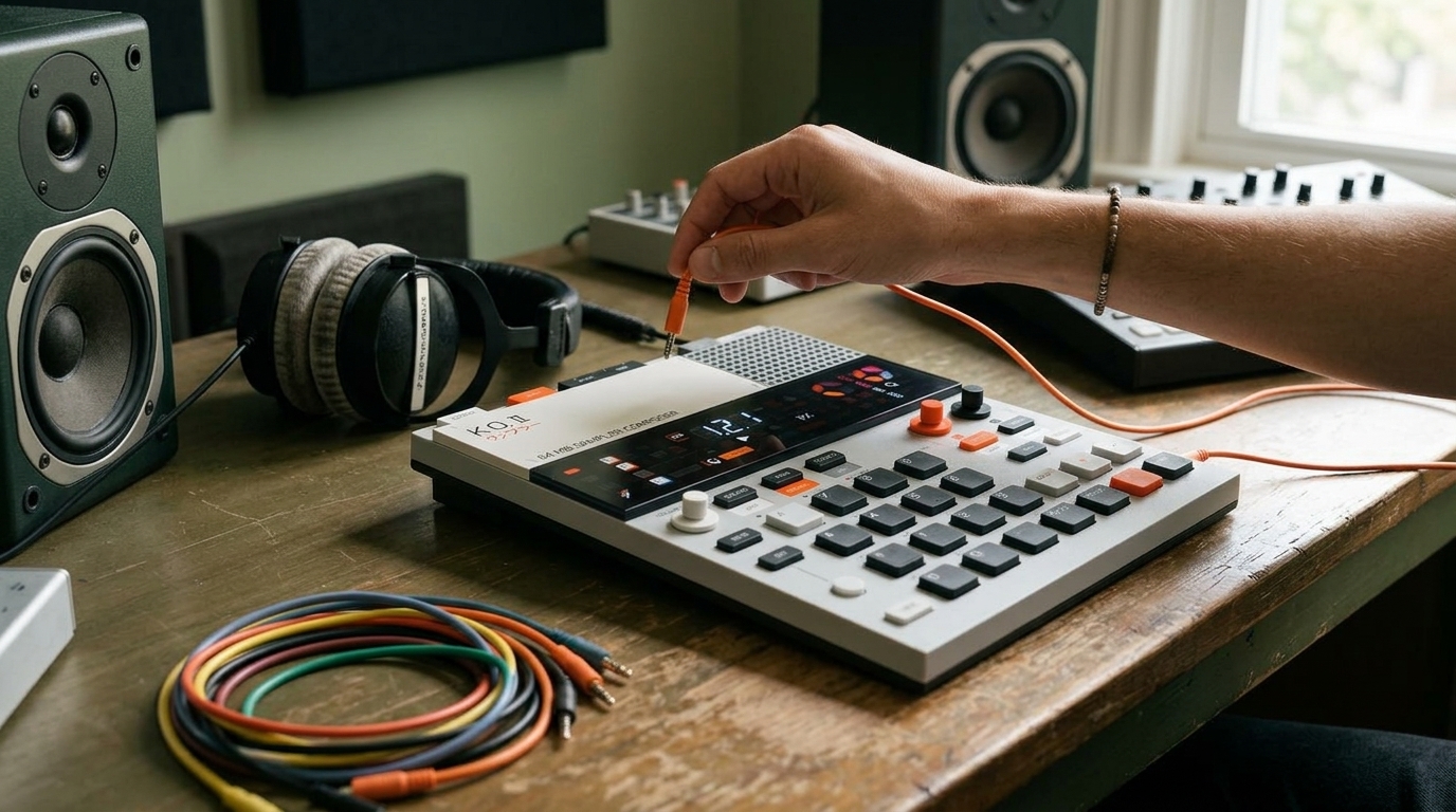 Teenage Engineering EP-133 KO II sampler featuring the OS 2.5 update.