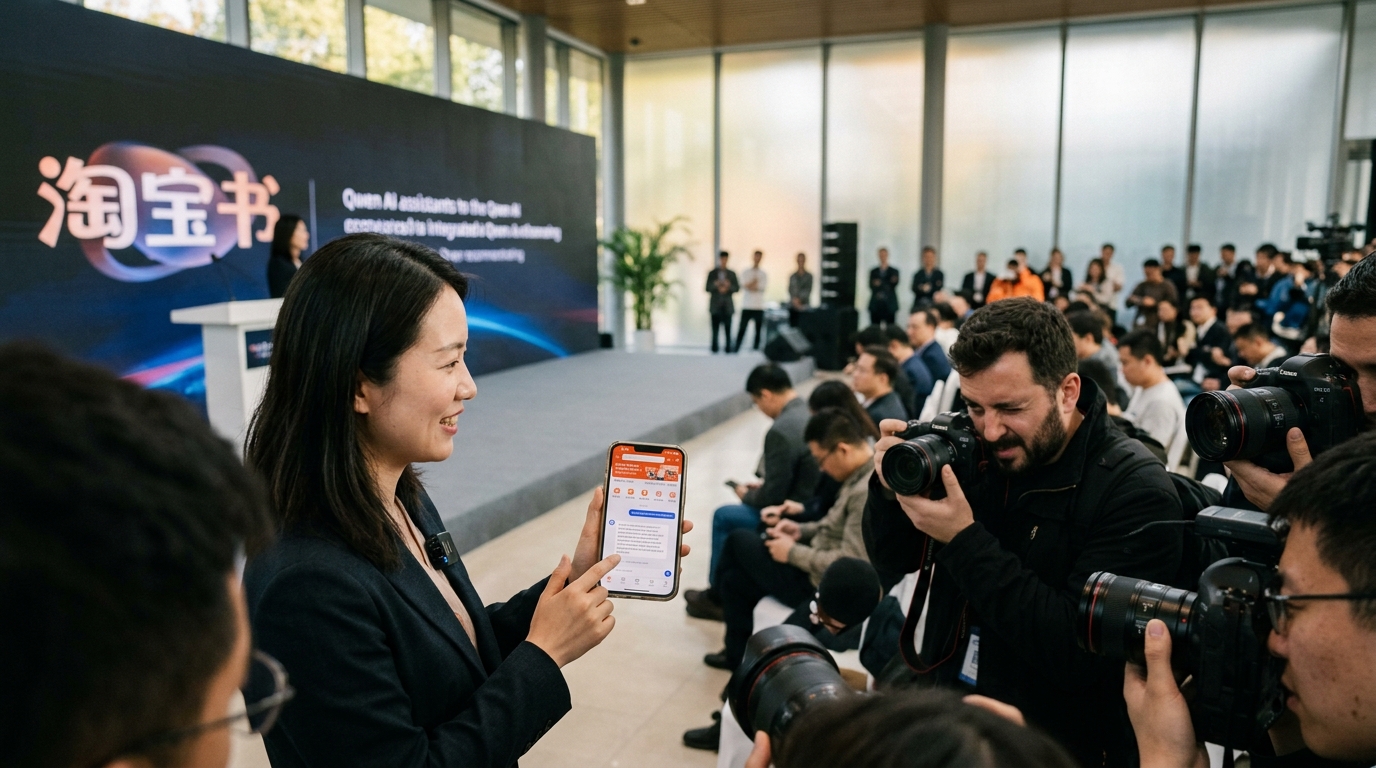 Integration of Qwen AI within Alibaba's Taobao platform for conversational commerce and AI shopping.