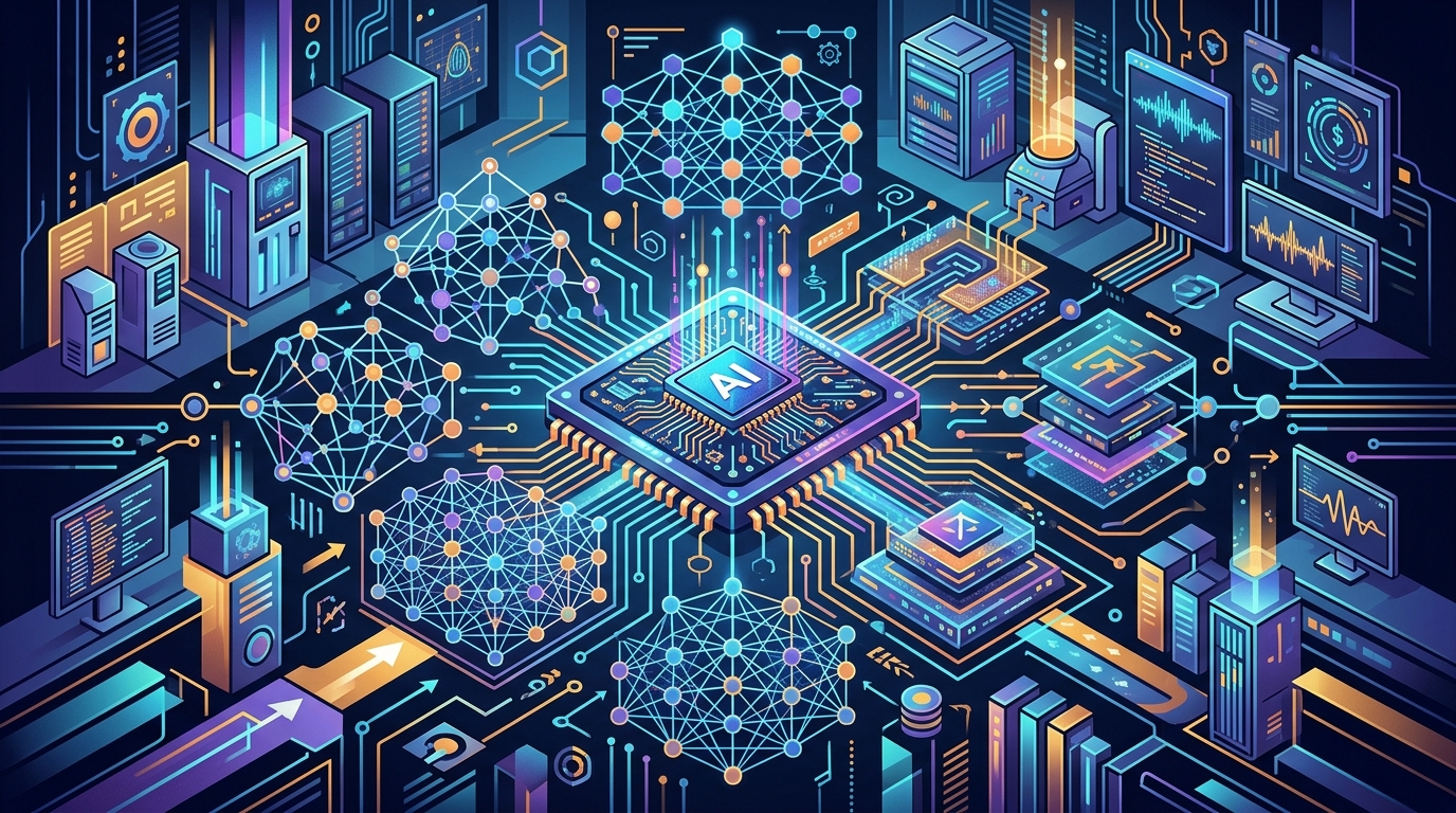 Schematic diagram of the Inkling 975B parameter AI architecture by Thinking Machines Lab.