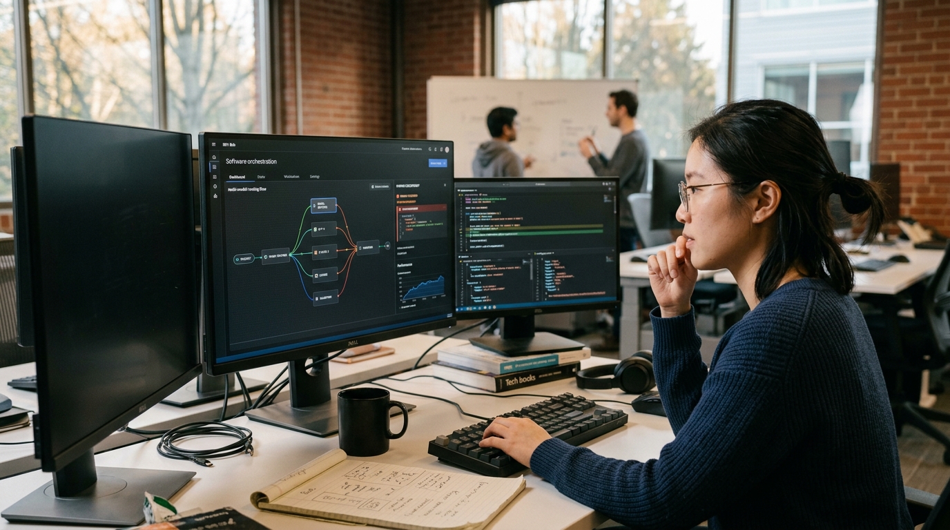 Το περιβάλλον του IBM Bob για την ενορχήστρωση AI κώδικα και τη διαχείριση μοντέλων.