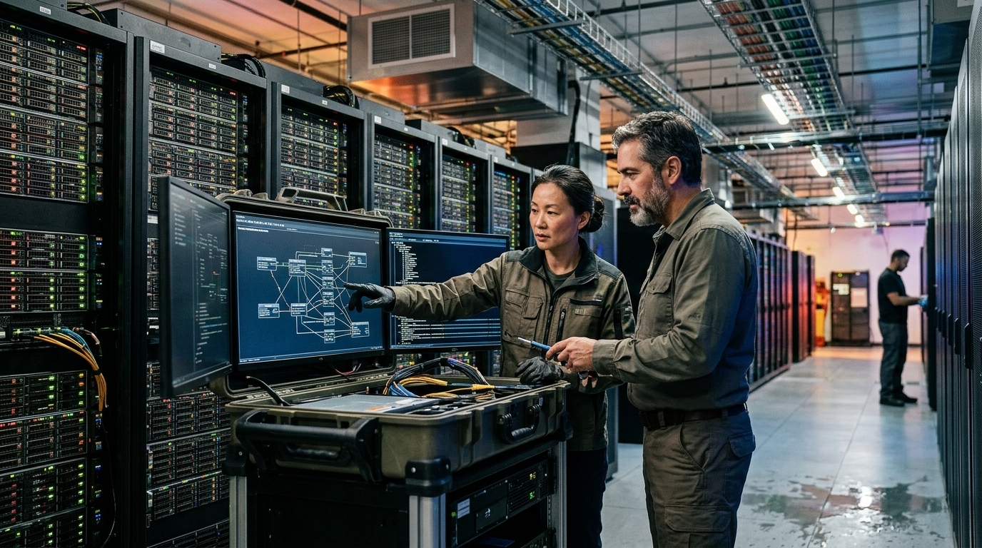 Datacenter architecture diagram for Agentic AI workflows by Microsoft.