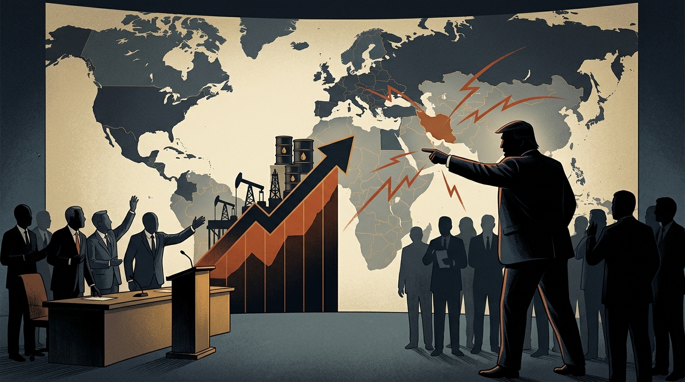 Trump Iran geopolitical crisis and global oil market impact.