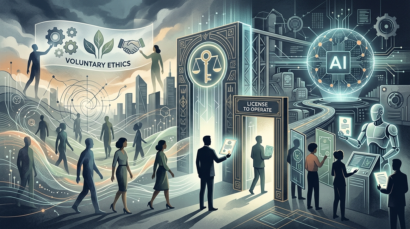 Conceptual image representing AI product liability and new regulatory frameworks.