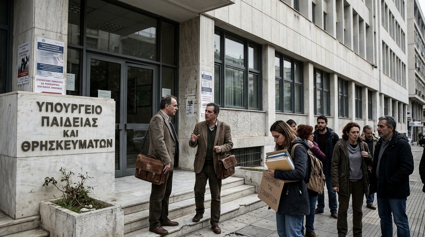 Ερευνητής σε εργαστήριο στην Ελλάδα που αντιμετωπίζει εμπόδια στην ελληνική έρευνα.