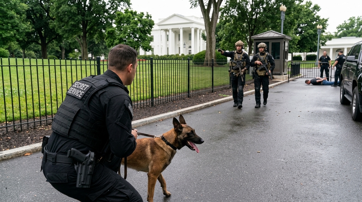 Gunfire at the White House: Secret Service Neutralizes Suspect – President Trump Unharmed