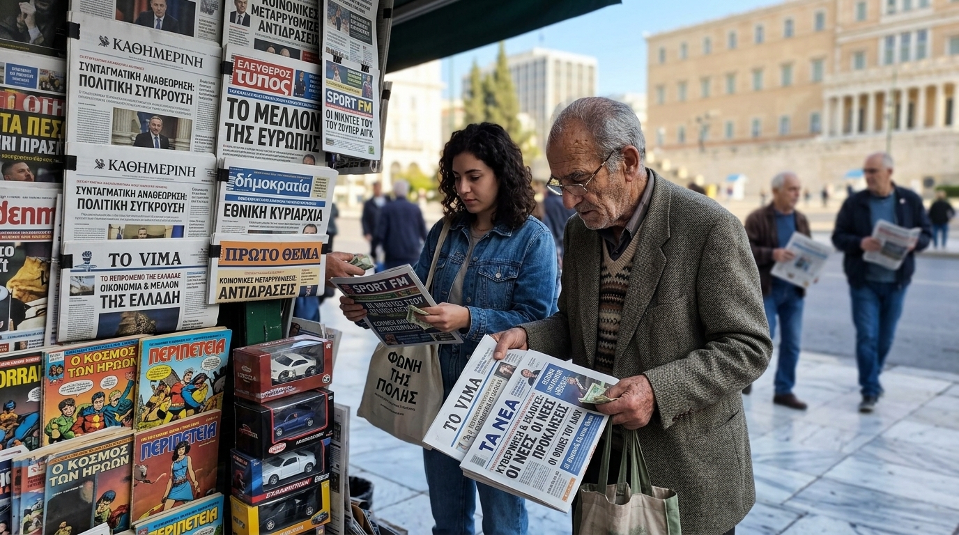 Greek Sunday newspaper headlines for July 5, 2026