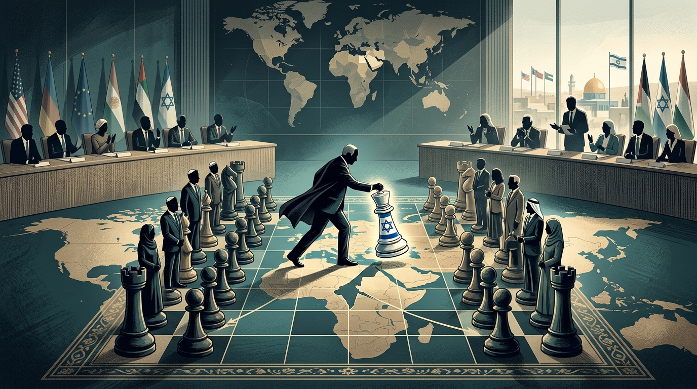 Benjamin Netanyahu speaking about the new Israel government strategy.