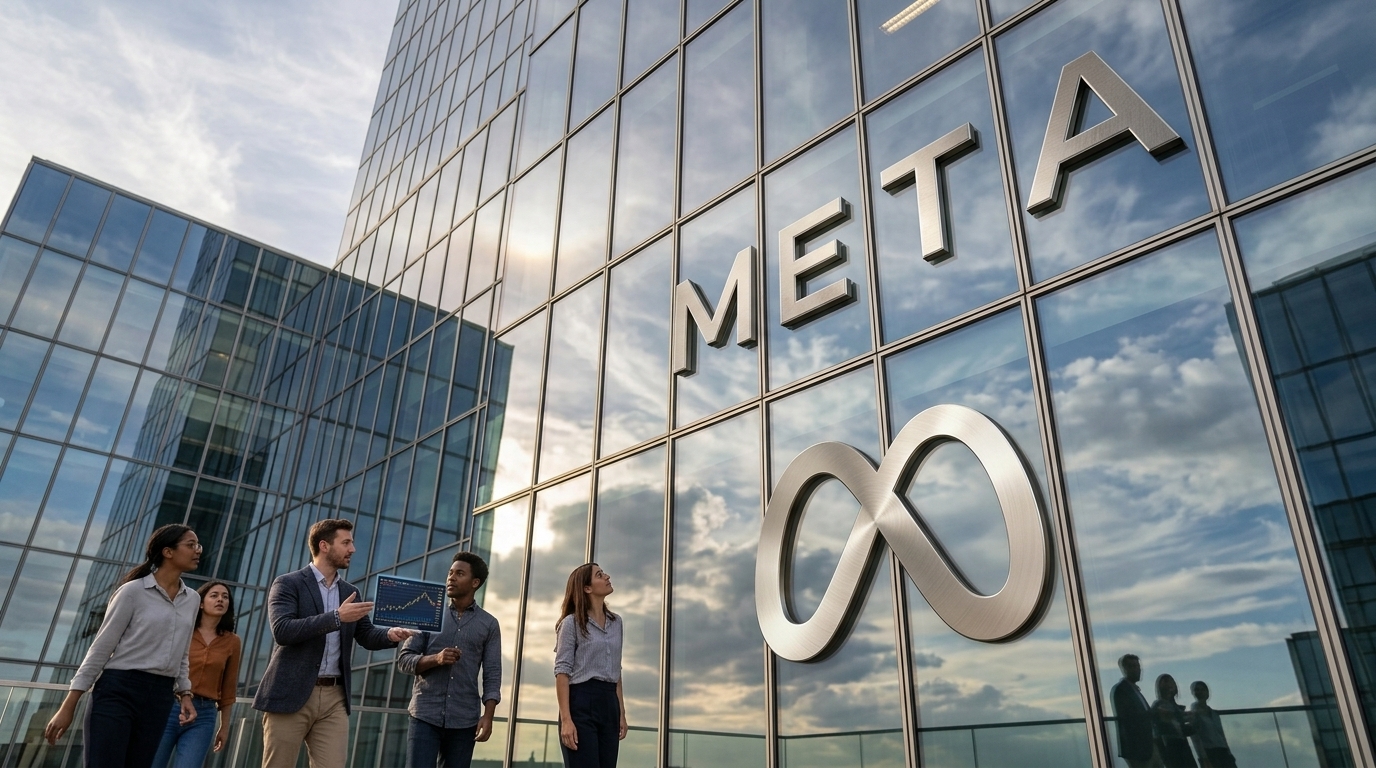 Meta logo and Arena project interface for prediction markets.