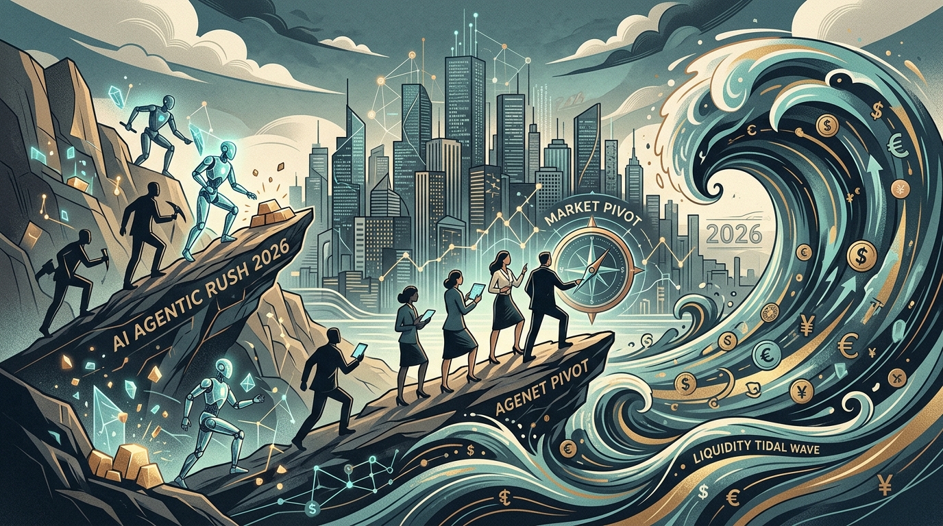 The Agentic Gold Rush and the Liquidity Tidal Wave: Navigating the 2026 Market Pivot
