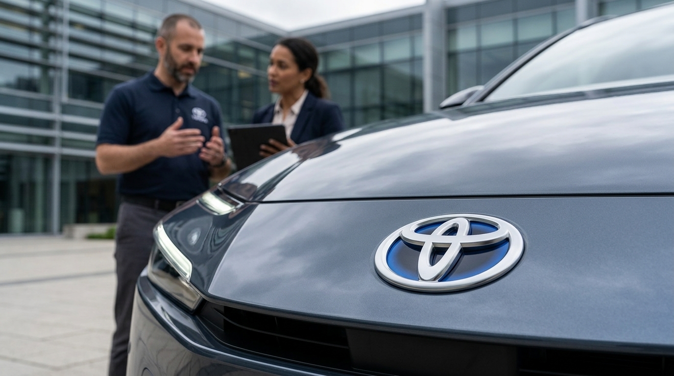 Ηλεκτρικό αυτοκίνητο Toyota που αντιπροσωπεύει τη νέα στρατηγική για το 2026.