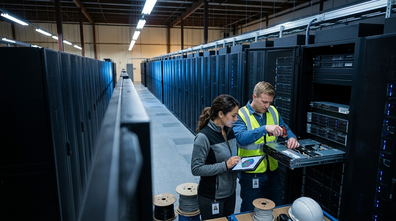 Σχεδιασμός σύγχρονου data center της DeepSeek για την ενίσχυση της υπολογιστικής ισχύος AI.