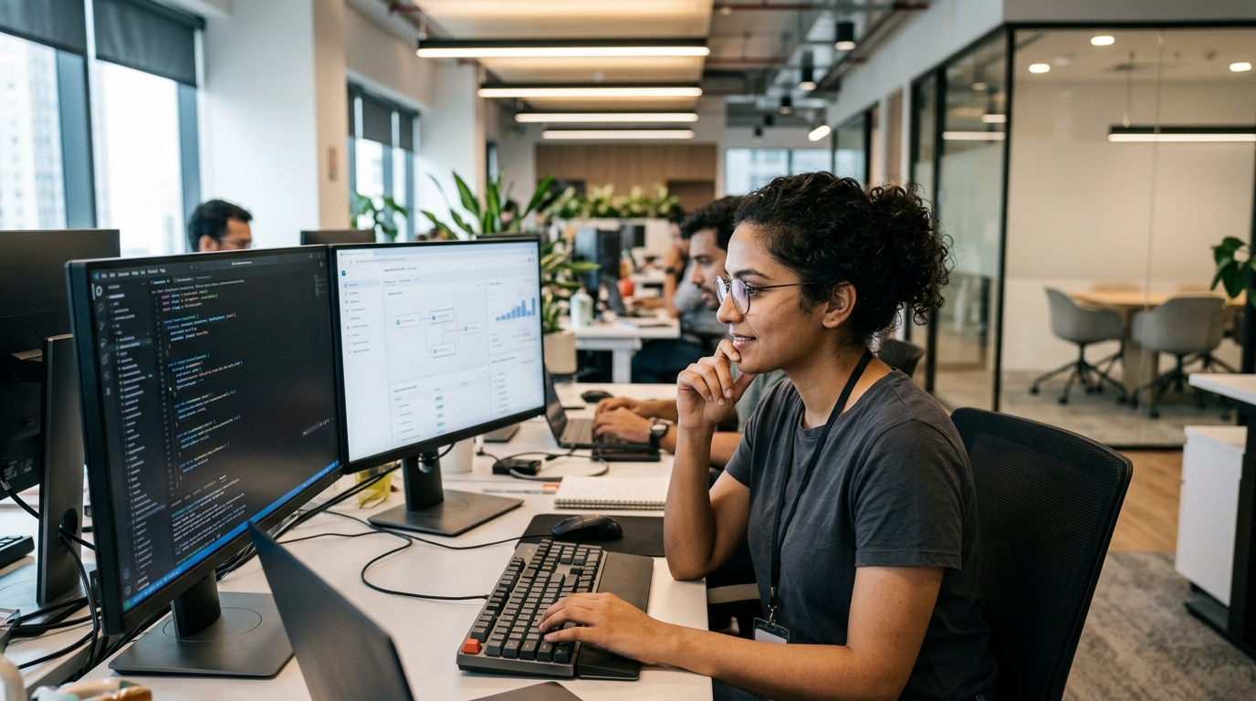 Amazon AI agents interface for automated recruitment and mass hiring.