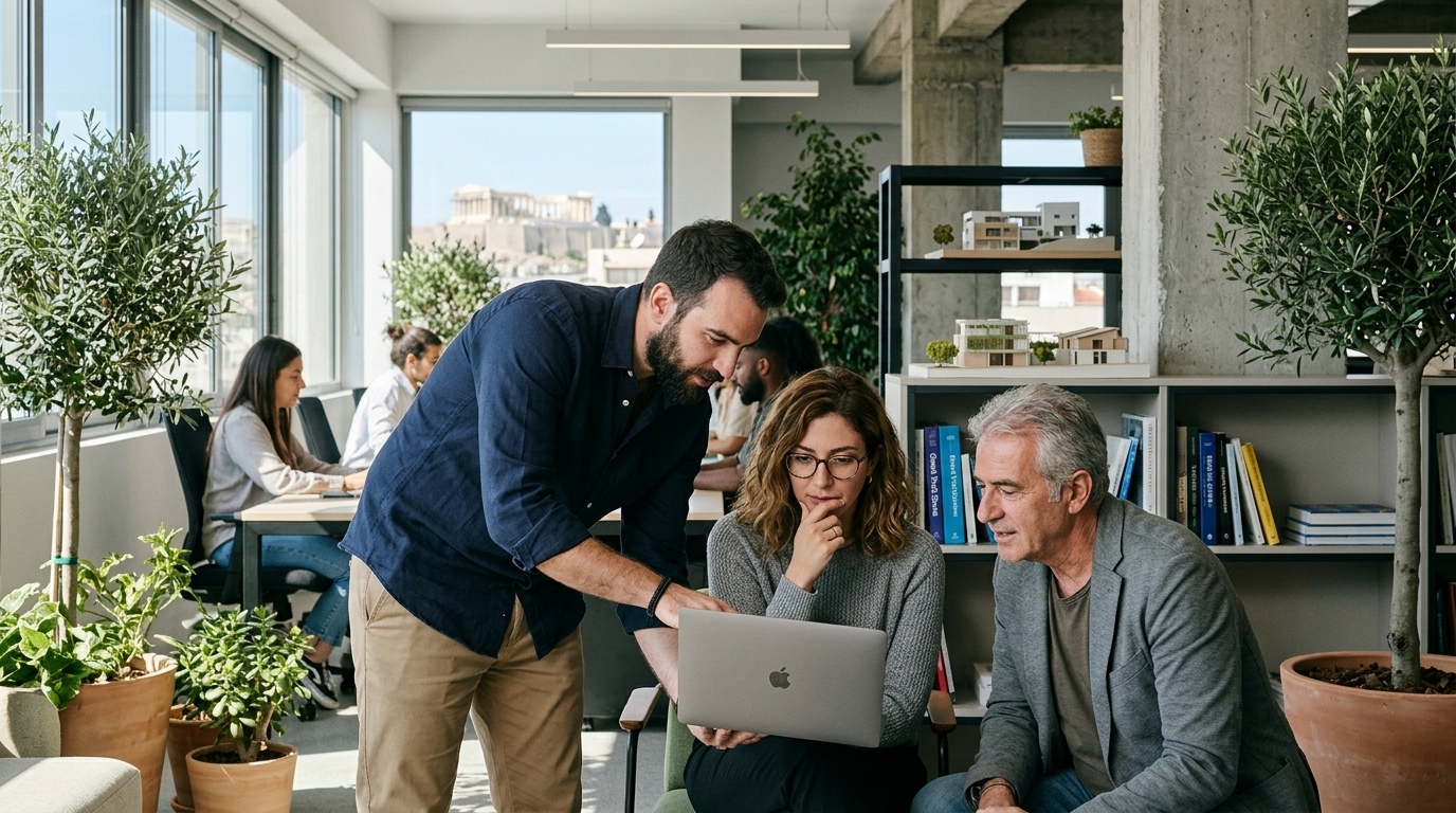 Professionals returning to Greece as part of the Brain Gain trend.
